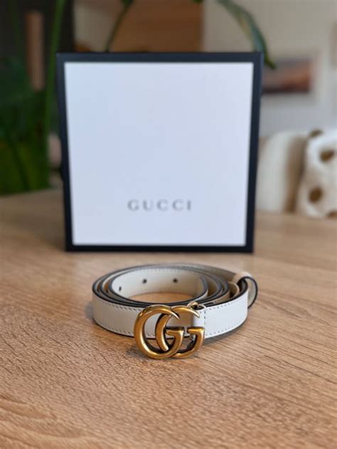 gucci gürtel weiß|schmaler gürtel damen.